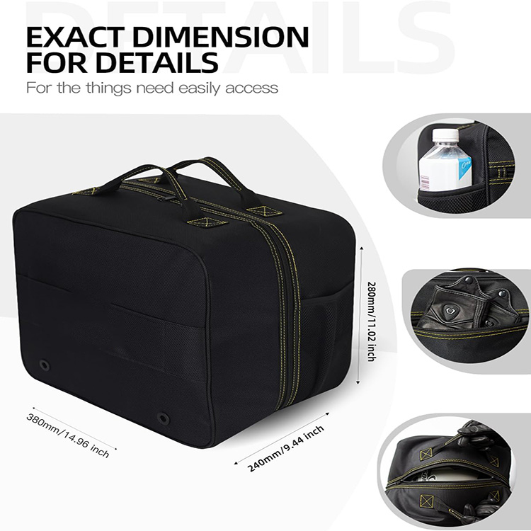 Large Capacity Waterproof Motorcycle Helmet Bag with Shoulder Strap for Motorbike Snowmobile Racing Travel Outdoor Storage ProtectionLarge Capacity Travel Outdoor Storage Protection Waterproof Motorcy