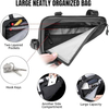 Durable Hard Shell Waterproof Large Capacity Bike Seat Bag with Quick-Release Bracket for Road Mountain Cycling Commuting