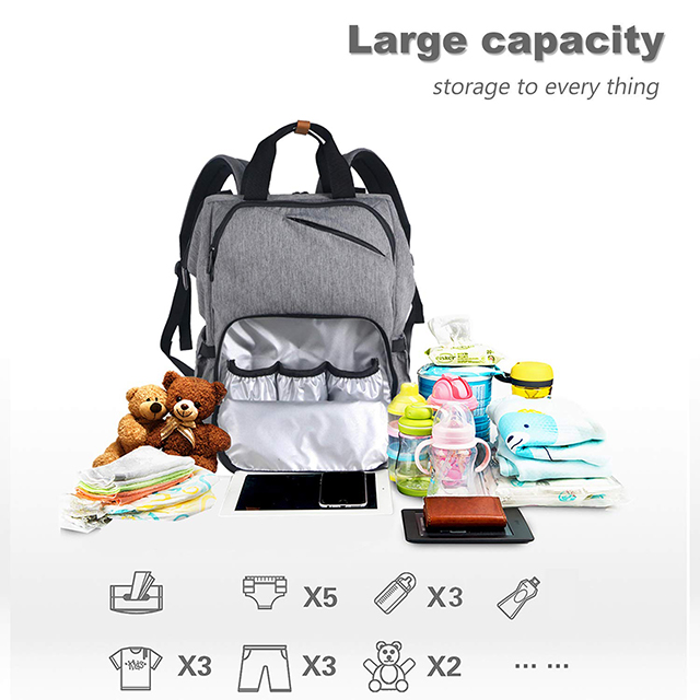 Large Capacity Travel Back Pack Maternity Baby Nappy Changing Bags