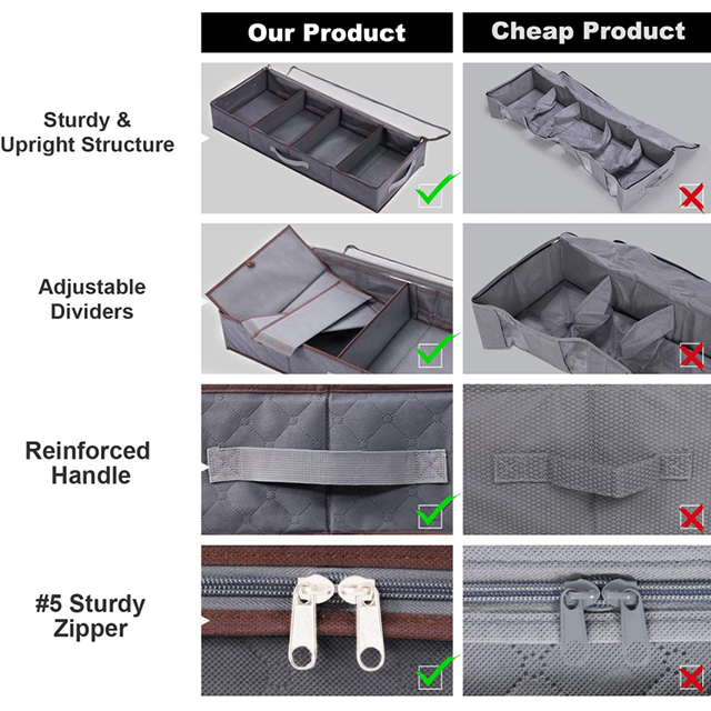 Factory Direct Durable Large Adjustable Dividers Clothes Organizer Clothing(EPZ-272)