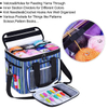 New Product High Capacity Striped Yarn Storage Tote Roomy Interior Knitting Bags(EPZ-502)