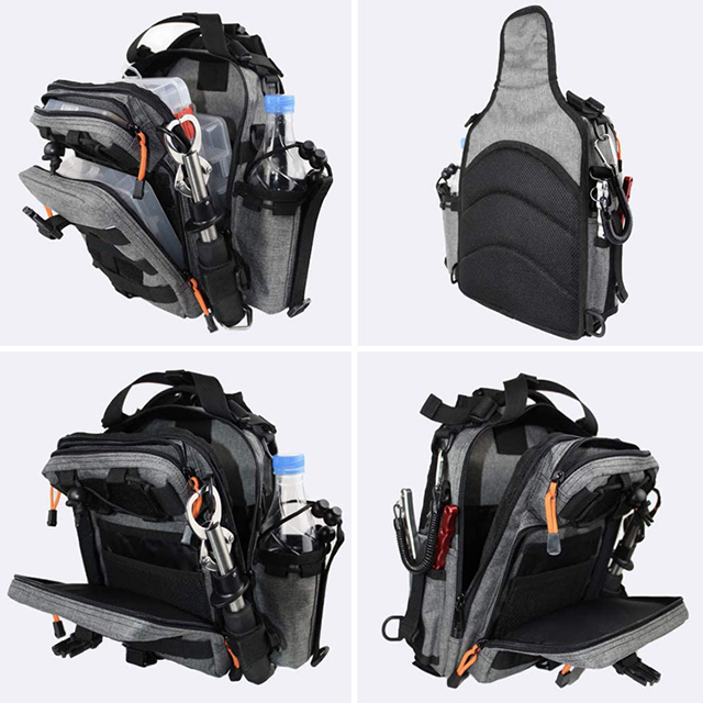 New Designer Multifunctional Fishing Tackle Backpack with Fishing Rod Holder(EPZ-523)