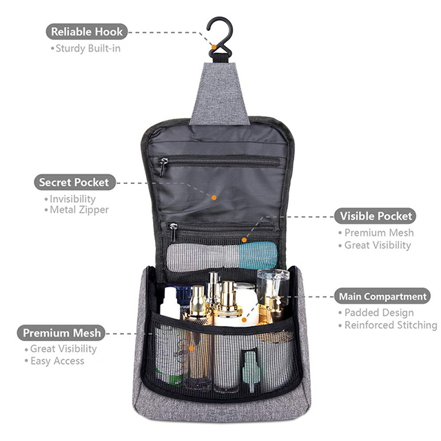 Factory Direct Makeup Organizer Cosmetic with Handle for Travel And Daily Use(EPZ-224)