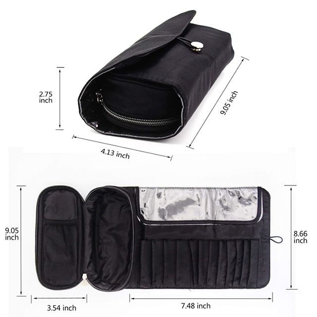 China Supplier Portable Makeup Brush Organizer Brush Holder Cosmetic Bags Travel(EPZ-178)