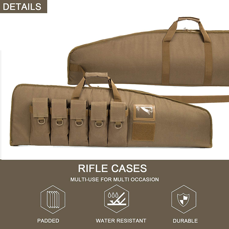 New Updating Heavy Duty Tactical Long Gun Case Rifle Bag for Hunting Shooting Range Sports