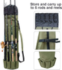 Promotional Durable Canvas Fishing Rod And Reel Storage Bag For Fishing Enthusiasts