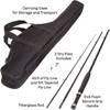 New Trend Product Durable Large Capacity Black Fishing Pole Bag For Outdoor Traveling