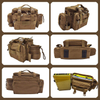 Well Designed Large Capacity Saltwater Resistant Fishing Tackle Storage Bag With Rod Holder