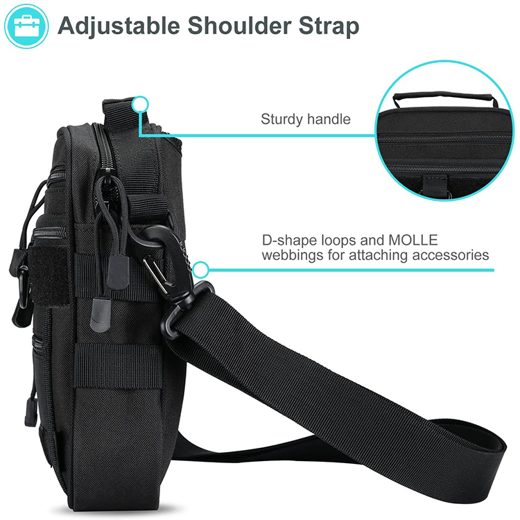 Multi-Function Military Durable Oxford Small Tactical Shooting Bag Pistol Storage Pouch Pack