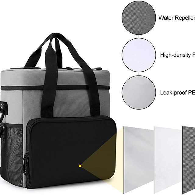 Cooler Bag Insulated Soft Cooler Portable Cooler Bag 24L Lunch Bag for Picnic, Beach, Work, Trip