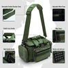 Water-Resistant Saltwater Fishing Bag Fishing Tackle Bag with Adjustable Shoulder Strap