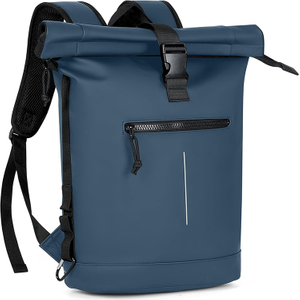 New Designed Waterproof Roll top Laptop Backpack with Molle System for Travel