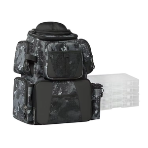 Water Resistant Hevy Duty 48L Fishing Box & Bags for 4 Trays with Rain Cover