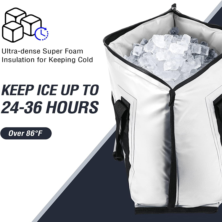 Waterproof and Leakproof Insulated Fish Bag with Brain Hole for Fishing.