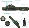 Water-resistant 3 layer Army Green Large Capacity Fishing Rod Reel Storage Bag