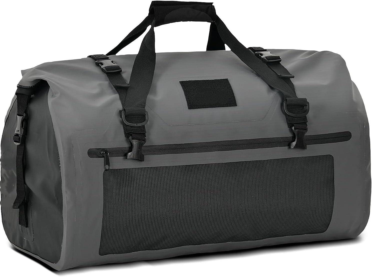 Motorcycle 500D PVC Tail Luggage Bag Saddle Dry Luggage Outdoor Accessories, Carbon Fiber, Waterproof Luggage Bag