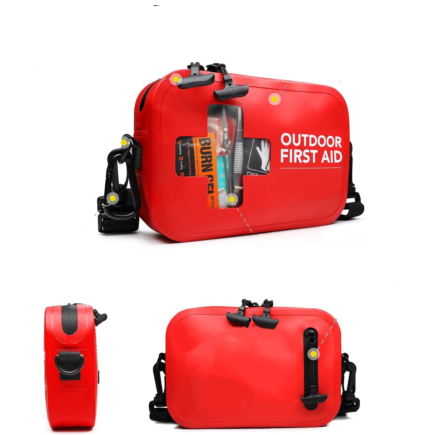 Outdoor Waterproof First Aid Kit, First Aid Supplies Storage Waterproof bag