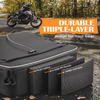 Convertible Large Capacity Motorcycle Saddlebag Backpack with 30L Storage for Motorbike Touring Travel Outdoor Adventure