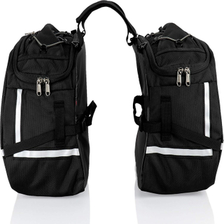 Durable Universal Motorcycle Saddlebag with Quick Release Buckles for Cruiser Touring Travel Outdoor Riding