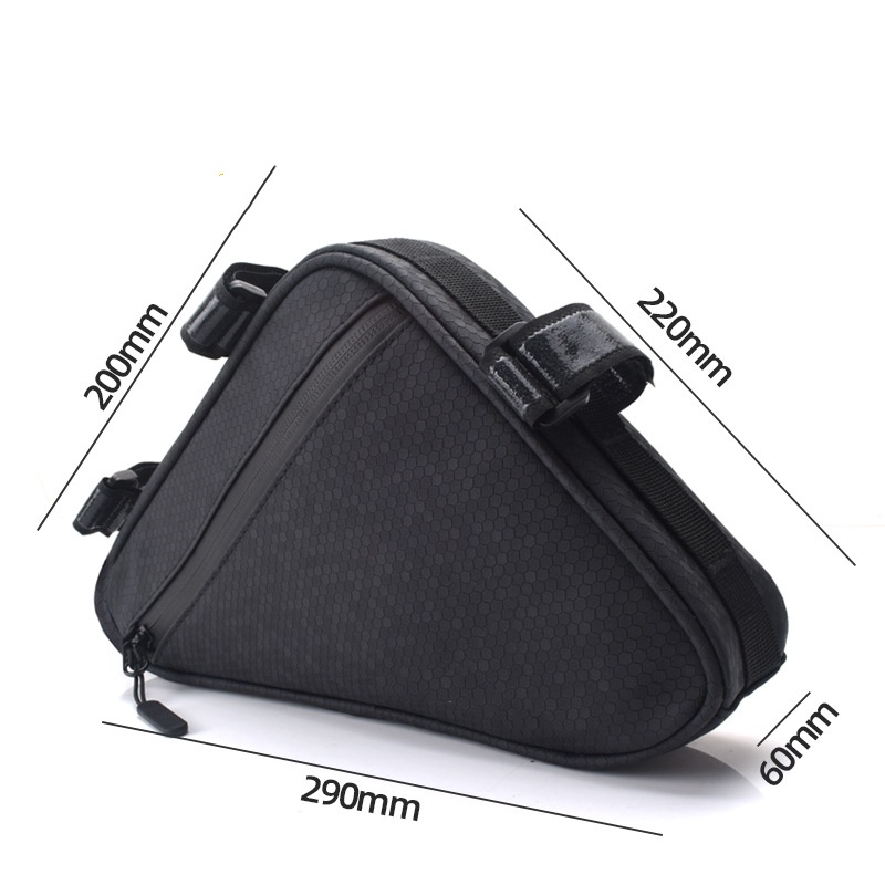 Bicycle waterproof top tube bag, highway bicycle triangular beam bag, front crossbeam toolkit, outdoor riding equipment