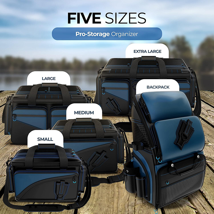 Salt Water Resistant Waterproof Material Fishing Tackle Bag with Shoulder Strap Large Capacity for Outdoor