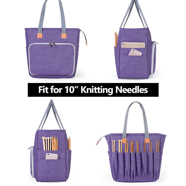 New Designer Knitting Needles Crochet Hooks and Other Accessories Knitting Tote Bag(EPZ-501)