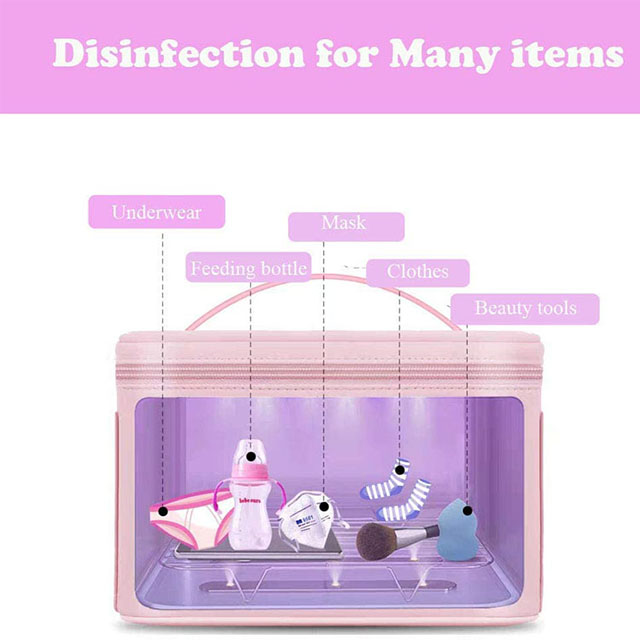 New Arrival LED UV Sterilizer Box Disinfection Bag LED for Mask Clothes Makeup(EPZ-137)