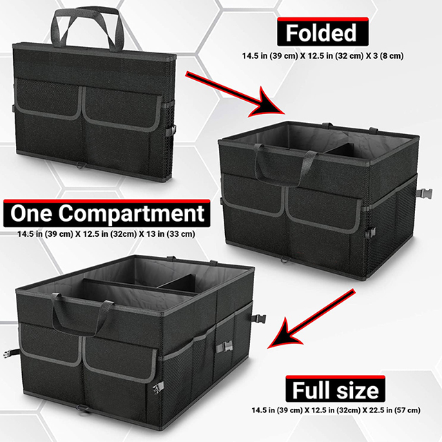 Amazon Hot Selling Collapsible Storage Securing Straps Car Organizer Trunk(EPZ-147)