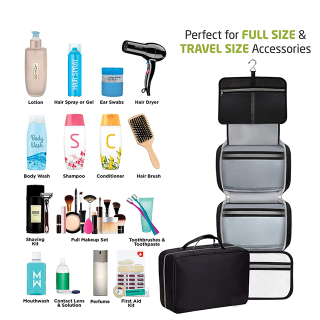 Amazon Hot Selling Leak Proof Detachable Compartment Mens Toiletry Bag(EPZ-221)