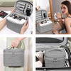 Wholesale Travel Large Make Up Woman Cosmetic Bags with Mesh Bag Brush Holder(EPZ-448)