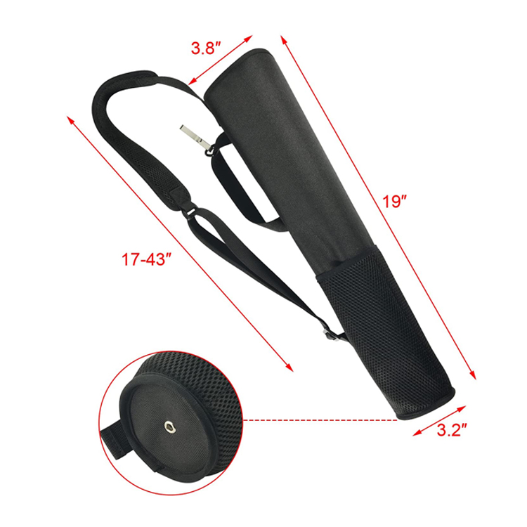 Hot Selling Black Polyester Outdoor Hunting Arrow Bag With Adjustable Strap Archery Holder