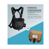 New Updating Nylon Water-resistant Hunting Binos Chest Bag Binoculars Hardness Case For Hunting Shooting Hiking