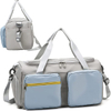 Gym Duffle Travel Bag with Shoes Compartment & Wet Pocket for Women Men Medium Waterproof Sports