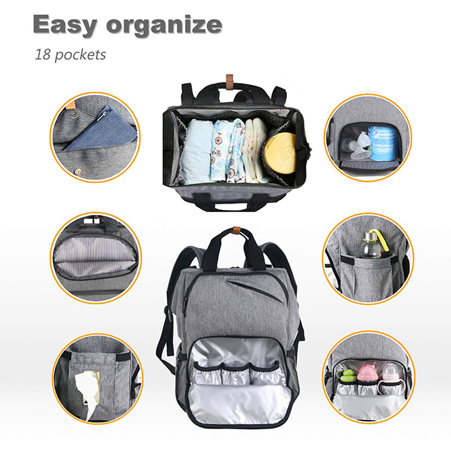 Large Capacity Travel Back Pack Maternity Baby Nappy Changing Bags