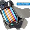 Disc Golf Bag Sling Tote Bag for Golf Holds Up to 14 Discs, Water Bottle, and Accessories