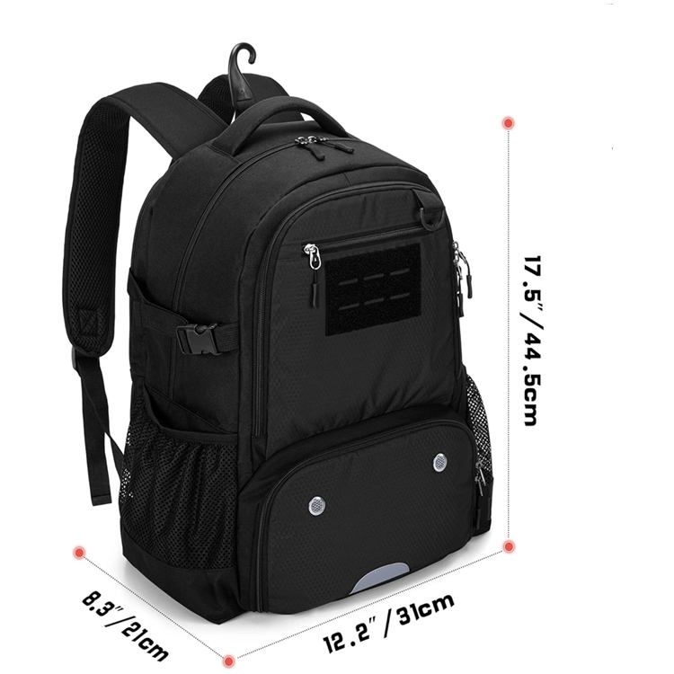 Multi-Funcation Basketball Backpack with Ball Compartment & Shoe Compartment and Hook