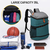 New Design 35L Multi-pocket Lightweight Basketball&Soccer Backpack with Wet&Shoe Compartment