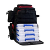 Multiple Storage Compartment Fishing Tackle Backpack with 2 Fishing Rod Holder for Fishing