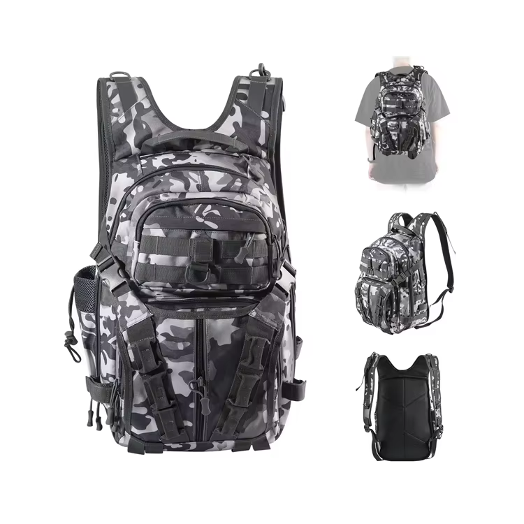 Waterproof Lightweight Scratch Resistant Fishing Backpack with Rod Holder