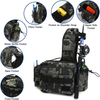 Functional Waterproof Multi-pockets Fishing Waist Bag Fishing Fanny Pack with Rod Holder