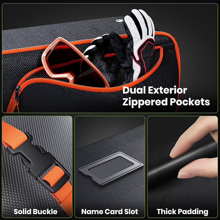 Padded Waterproof Large Capacity Snowboard Bag with Adjustable Shoulder Strap for Travel Outdoor Winter Sports Storage
