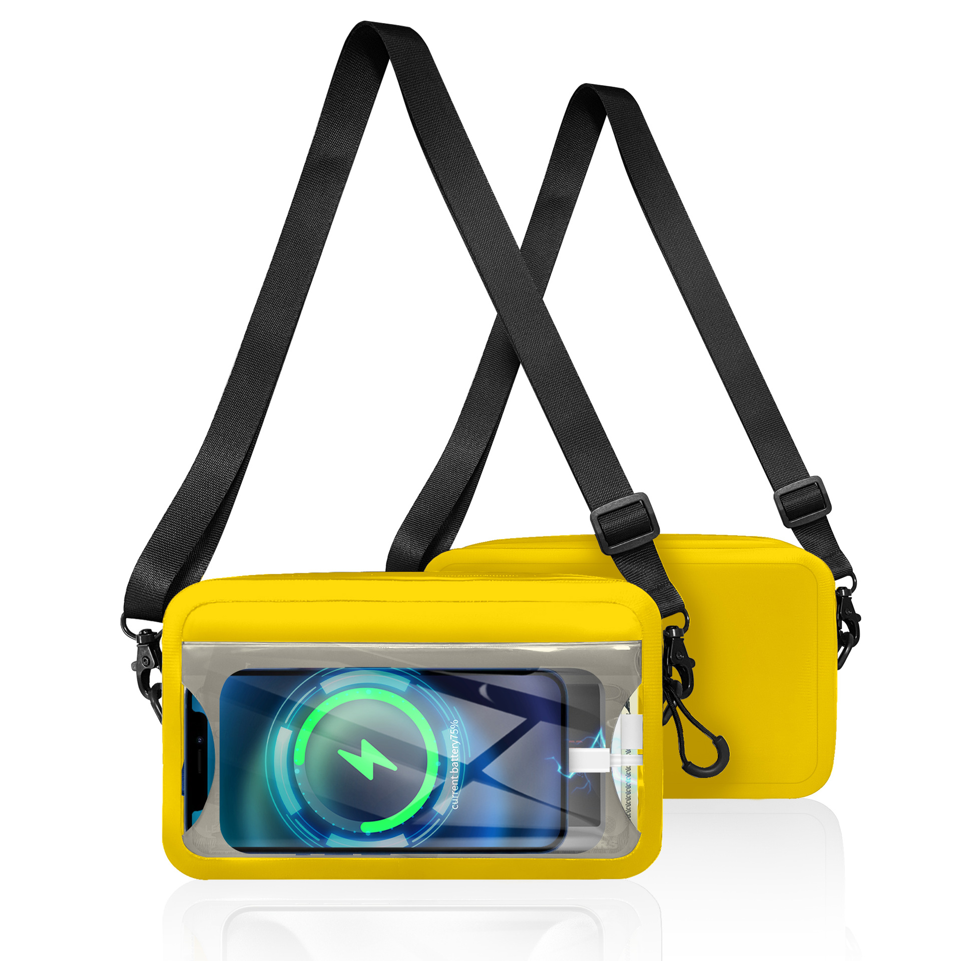 New IPX8 Waterproof PVC Unisex Airtight Crossbody Outdoor Beach Touchscreen Shoulder Waist Pack Pain Relief Bag