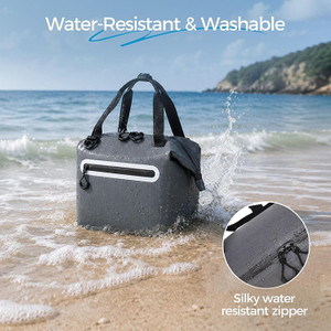 Soft-Sided Waterproof Leakproof Insulated Cooler Bag with Shoulder Strap for Beach Camping Picnic Grocery Travel Outdoor