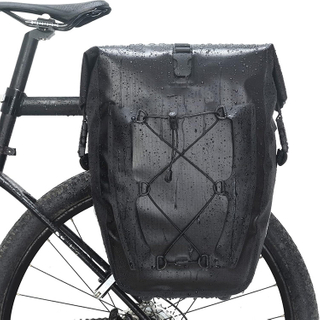 Waterproof Large Capacity Reflective cycle Pannier Bag with Rain Cover for Touring Traveling Commuting Outdoor Motorbike