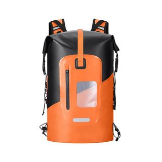 Durable PVC Waterproof Backpack with Open Closure and Wading Bucket for Outdoor Hiking and Drifting Adventures