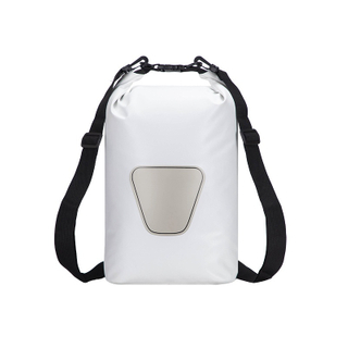 Translucent PVC 15L Dry Bag Unisex Open Closure Outdoor Waterproof Bucket Bag for Travel Sports Rafting Backpack