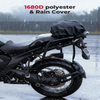 Waterproof Expandable Large Capacity Motorcycle Tail Bag with Rain Cover for Touring Travel Motorbike Outdoor Adventure