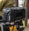 Motorcycle Rear Seat Bag, Travel Gear, Luggage Pack, Storage Pannier, Waterproof Backpack, Dual Shoulder Hardcase Tail Bag
