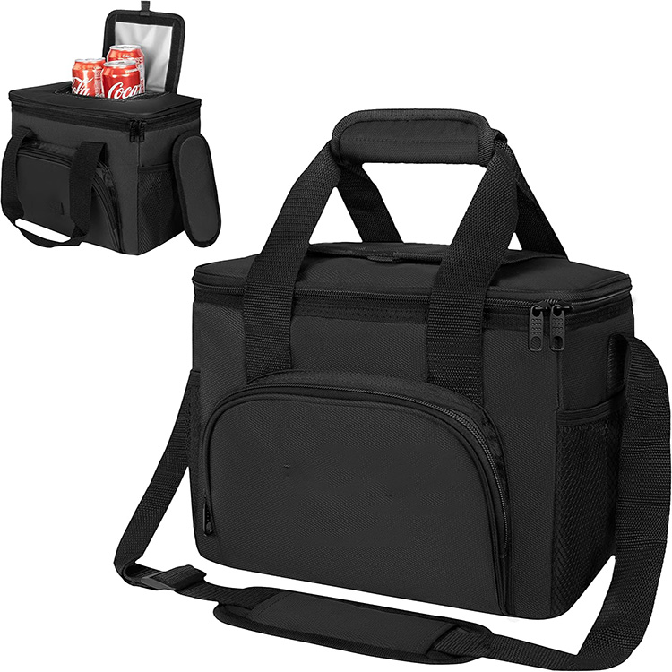 Thermal Insulated Leakproof Collapsible Lunch Bag with Dual Zipper for Work Office Outdoor Picnic Travel Daily Meal Storage Use