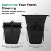 Lightweight Weather-Resistant Bike Pannier Bag with Shoulder Strap for Cycling Commuting Travel